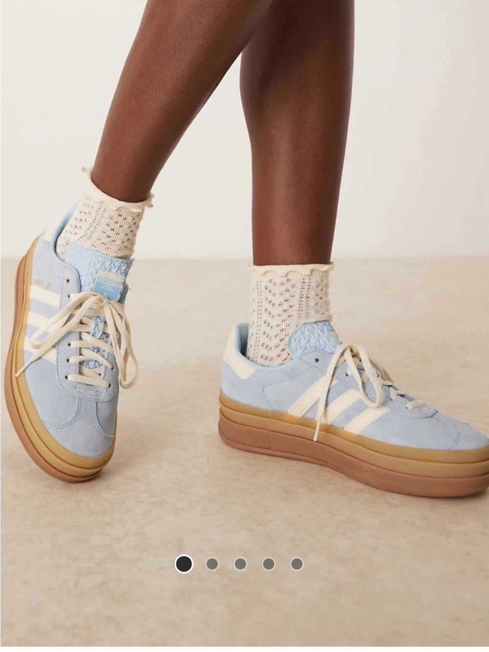 Adidas Gazelles Light Blue
